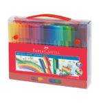 Connector felt tip pen set Carrying case, 60 pieces