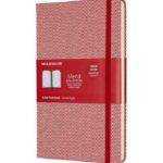 BLEND COLLECTION NOTEBOOK HERRINGBONE WEAVE - RED