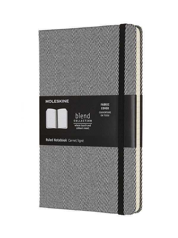 BLEND COLLECTION NOTEBOOK HERRINGBONE WEAVE - BLACK