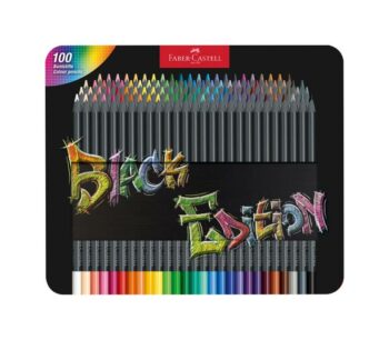 Black Edition Colouring Pencils 100x Metal Case