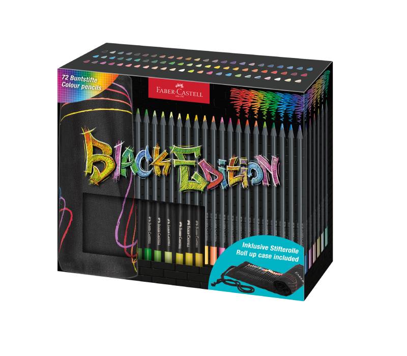 72 color black pencil